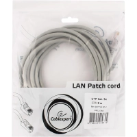 Патч-корд UTP Cablexpert PP12-3M кат.5e, 3м, серый