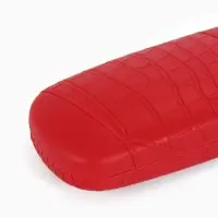 Футляр для очков на хлопушке, размер 16&times;5.8&times;3 см, красный