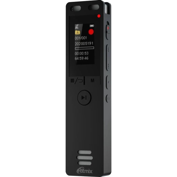Диктофон RITMIX RR-155, 16Гб,micro SD, APE, MP3, WMA, FLAC, WAV, Jack 3.5, micro USB,черный Диктофон RITMIX RR-155, 16Гб,micro SD, APE, MP3, WMA, FLAC, WAV, Jack 3.5, micro USB,черный