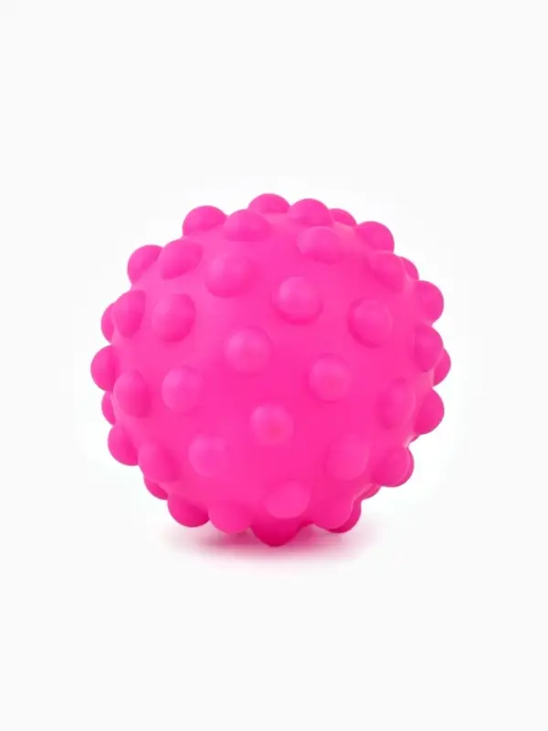 Игрушка пищащая Игрушка пищащая "Мячик" для собак, 6,5 см, фуксия