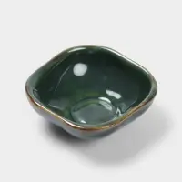 Соусник &laquo;Органика&raquo;, 7.5&times;7.5&times;3 см, керамика, зелёный