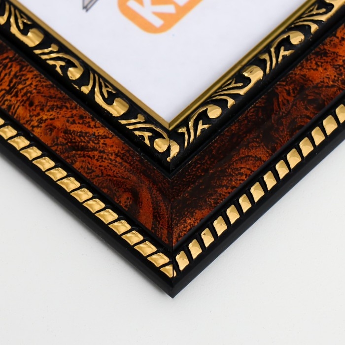 Фоторамка пластик 13х18 см темный орех (782) Фоторамка пластик 13х18 см темный орех (782)