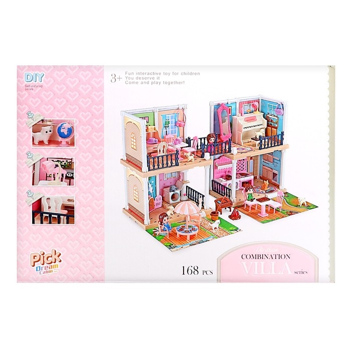 Дом для кукол «Мечта» с куклой, питомцами и аксессуарами Дом для кукол «Мечта» с куклой, питомцами и аксессуарами