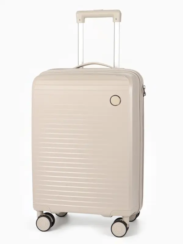 Чемодан на колёсах, 20", кодовый замок, 36&times;20&times;54 см, светло-бежевый