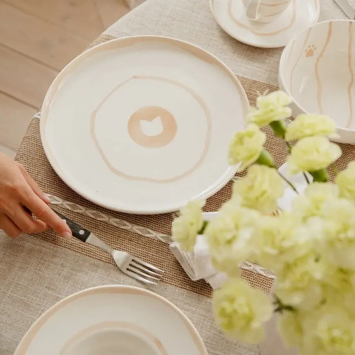 Тарелка SL Home &laquo;Гато&raquo;, d=28 см, фарфор, белая