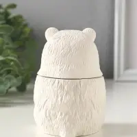 Шкатулка с крышкой для украшений &laquo;Медведь&raquo;, 11&times;7 см, гипс