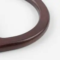 Ручки для сумки деревянные, 12&times;8.5 см, 2 шт., тёмно-коричневые