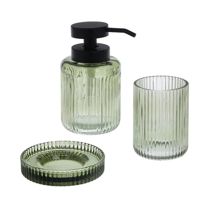 Мыльница тм VETTA Ингрид, стекло, зеленый, 10x10x2,2см