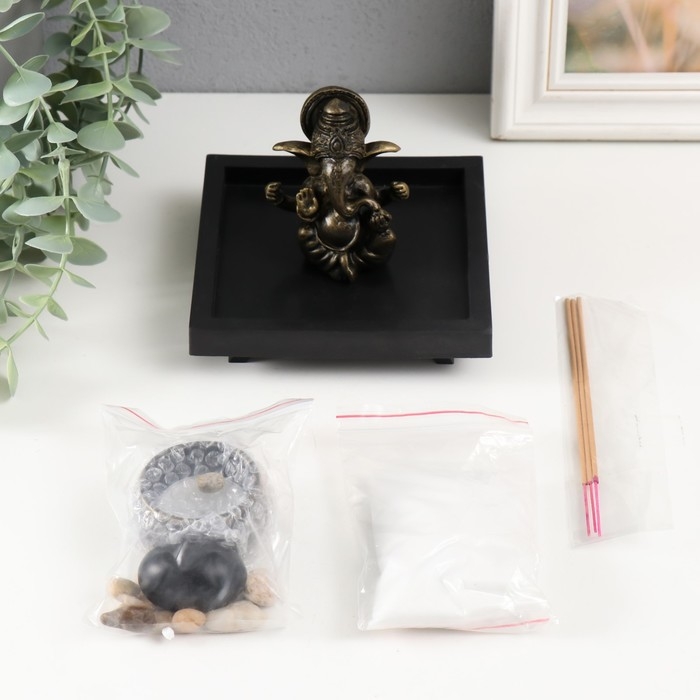 Сад камней Дзен  Сад камней Дзен "Ганеша" 12,5х12,5х10 см