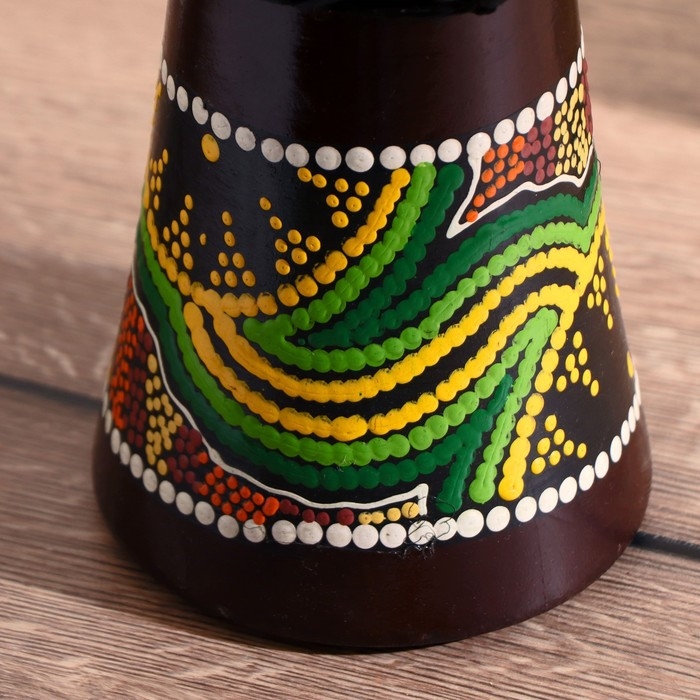 Сувенирный музыкальный инструмент Сувенирный музыкальный инструмент "Барабан Джембе Разноцветный" 13x13x24 см, МИКС