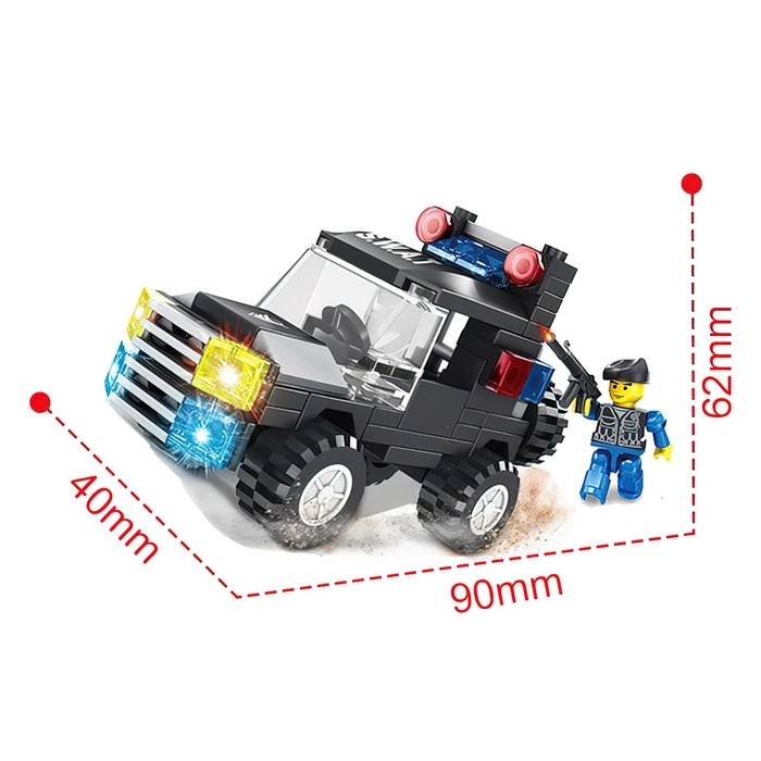 Конструктор Спецназ «Внедорожник», 100 деталей Конструктор Спецназ «Внедорожник», 100 деталей