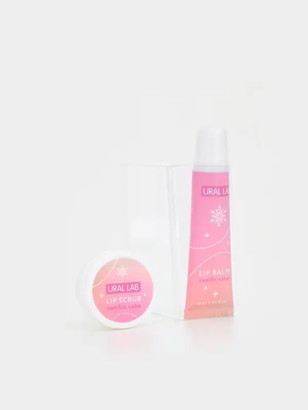 Подарочный набор новогодний Winter Fantasy, бальзам и скраб для губ, URAL LAB Подарочный набор новогодний Winter Fantasy, бальзам и скраб для губ, URAL LAB