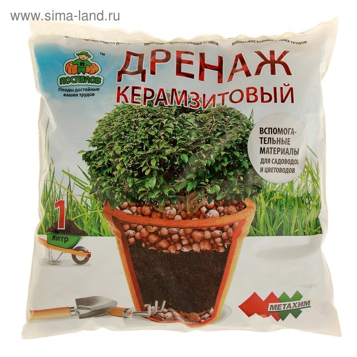 Дренаж керамзитовый фр 5-10, 1 л Дренаж керамзитовый фр 5-10, 1 л
