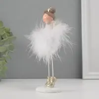 Фигурка полистоун &laquo;Ангелочек-сердечко пушок&raquo;, 17.5&times;6&times;5.5 см