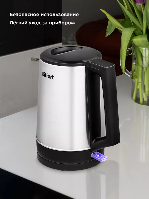 Чайник электрический металлический КТ-6183 - 1.7 л