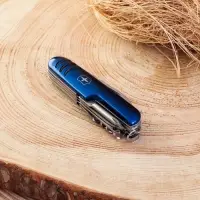 Нож швейцарский 9 в 1, синий