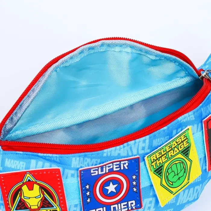 Сумка поясная детская для мальчика, 25&times;6&times;13 см, Мстители