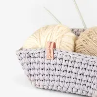 Бирка с кнопкой Hand made, замша, 10 шт., 8&times;1.5 см, разноцветная