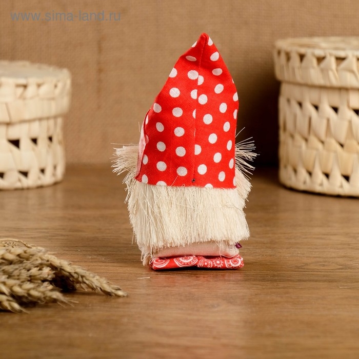 Оберег «Домовой с самоваром», 12 см, микс Оберег «Домовой с самоваром», 12 см, микс