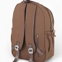 Рюкзак 31*14*44 см, 2 отд. 3 н/карм+пенал, Комби корич/бел