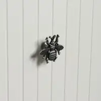 Ручка-кнопка CAPPIO PRO &laquo;Жук&raquo; 59&times;56 мм, цвет старинное серебро