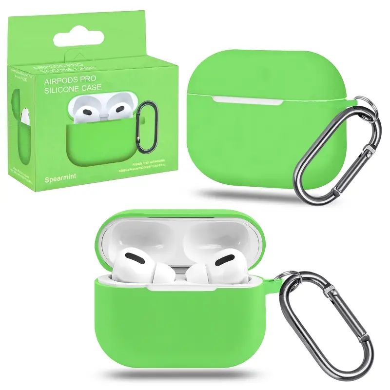 Чехол APods Pro с карабином №20 spearmint Чехол APods Pro с карабином №20 spearmint