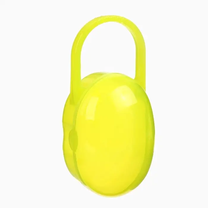 Контейнер для хранения и стерилизации детских сосок и пустышек, желтый