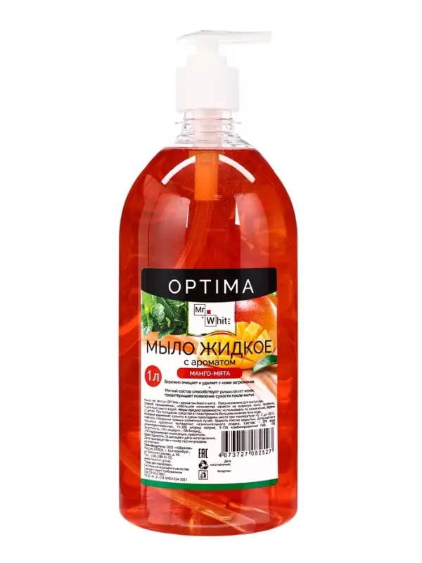 Мыло жидкое Mr.White OPTIMA &laquo;Манго-Мята&raquo;, 1 л