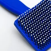 Пуходёрка малая, 6&times;13.5 с, мягкая, с закруглёнными зубьями, синяя