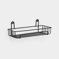 Полка для ванной 29*12,5*10 см, цвет черный