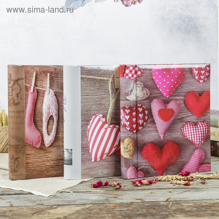 Фотоальбом магнитный 30 листов Фотоальбом магнитный 30 листов "Любовь" 23x28см МИКС