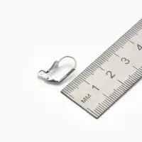Швензы для сережек с французской застёжкой, 18 мм (набор 5 пар), цвет серебро