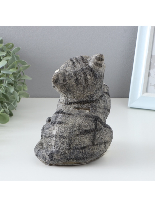 Копилка "Хитрый котик" 14х10х16см