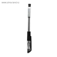 Ручка гелевая DENISE, пулевидный пишущий узел 0.5 мм, чернила чёрные, с резиновым упором