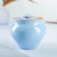 Горшочки для запекания Вятская керамика, набор 6 шт., ухват, 500 мл, МИКС