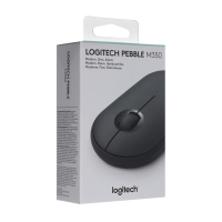 Мышь LOGITECH Pebble M350, беспроводная, оптическая, 1000 dpi, серая