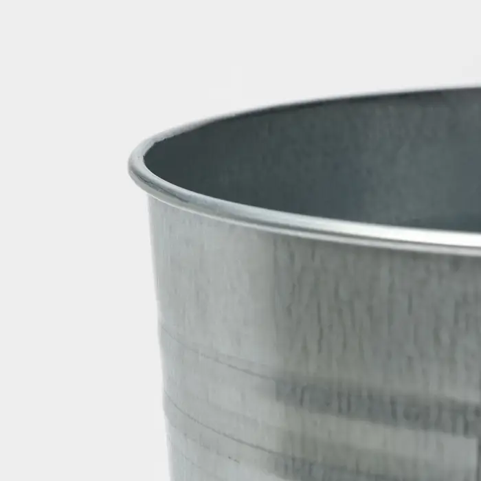 Вазон оцинкованный с ручками, 11 л, d=21 см, h=49 см, ГОСТ