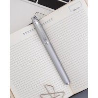 Ручка гелевая  Attache Selection Elegance,сереб.корп ,синий,футляр