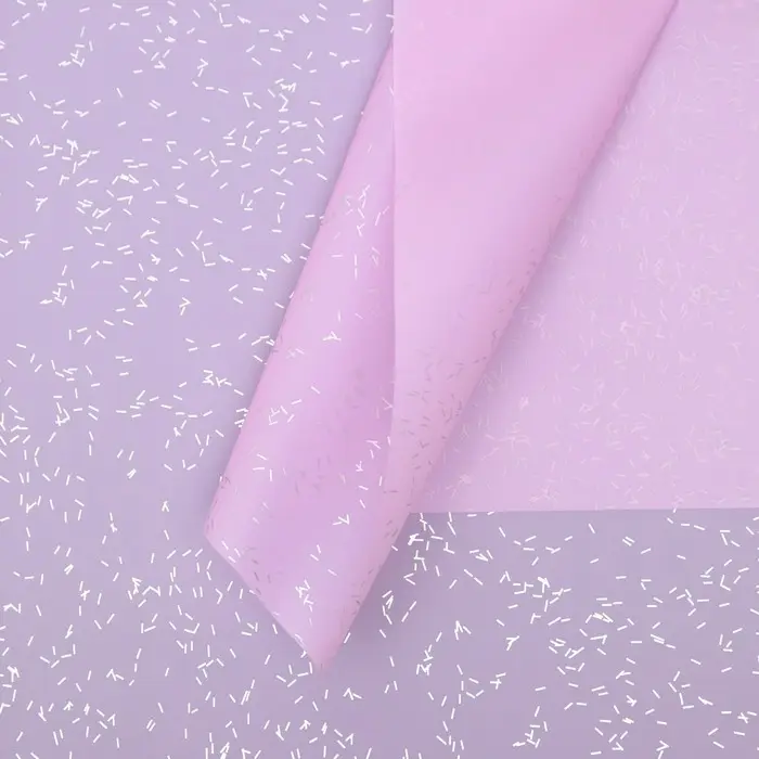 Пленка для цветов, «Звёздное небо», лиловый, 57×57 см Пленка для цветов, «Звёздное небо», лиловый, 57×57 см