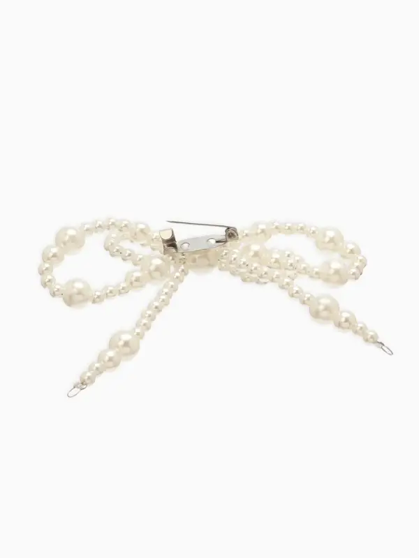 Обвес на штаны  Обвес на штаны "Бантики", цвет белый в серебре