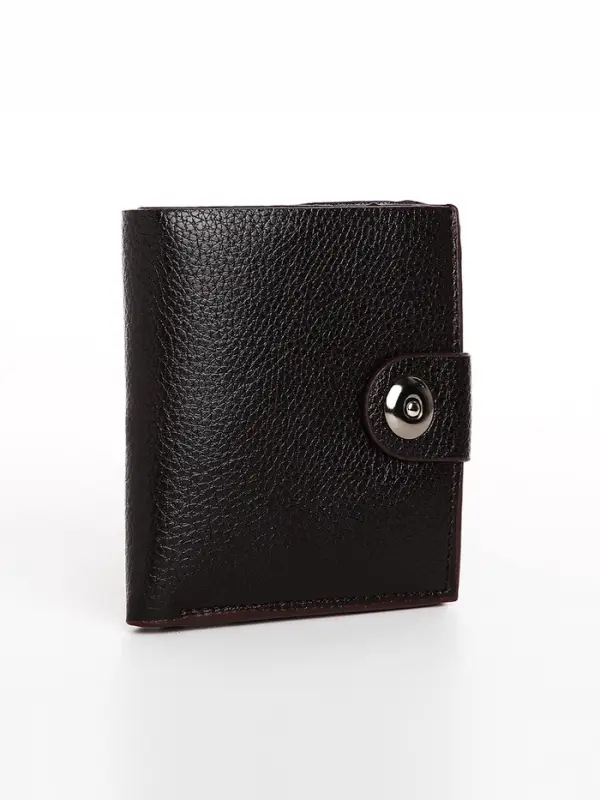 Портмоне мужское, на магните, коричневое