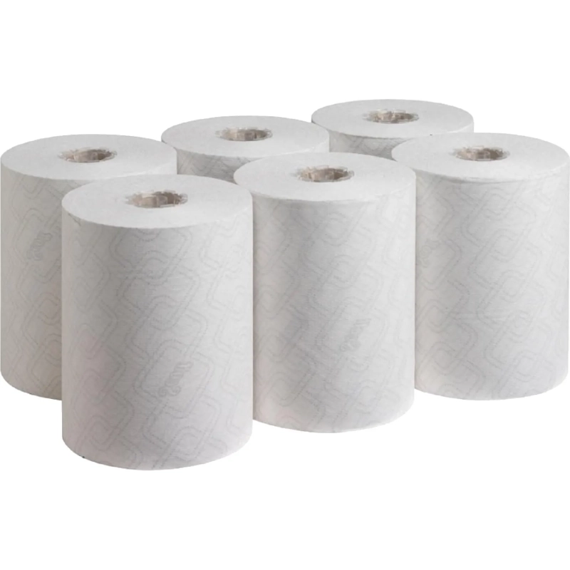 Полотенца бумажные д/дисп в рул KKEssential Slimroll 1сбел 190м 6р/уп 6695