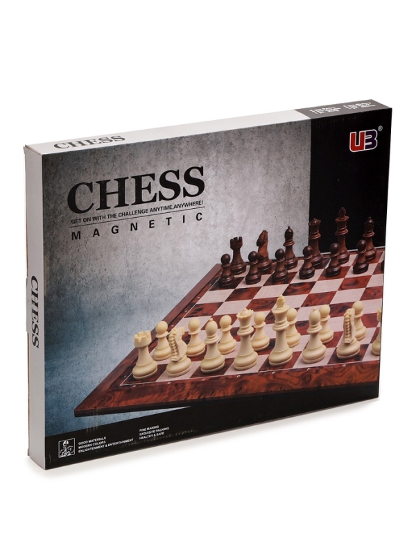 Шахматы магнитные 39 х 39 см, король h-7.2 см, пешка h-4 см Шахматы магнитные 39 х 39 см, король h-7.2 см, пешка h-4 см