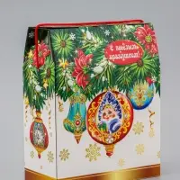 Коробка Новогодняя подарочная "Игрушки" 20 х 26 х 10,5 см Коробка Новогодняя подарочная "Игрушки" 20 х 26 х 10,5 см