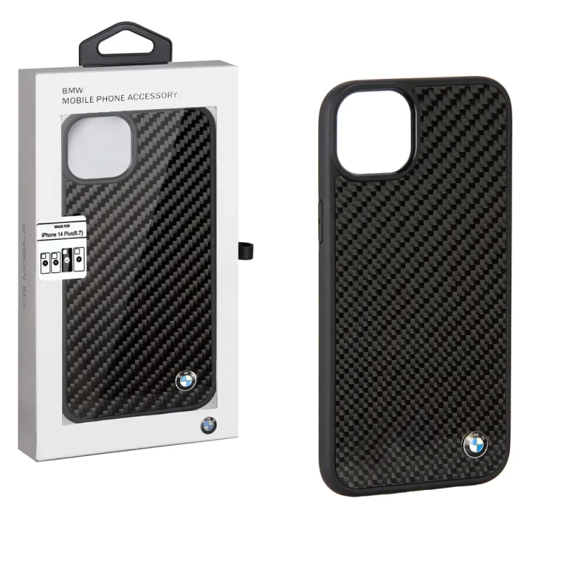 Чехол iPh 14 Plus BMW Carbbon Чехол iPh 14 Plus BMW Carbbon