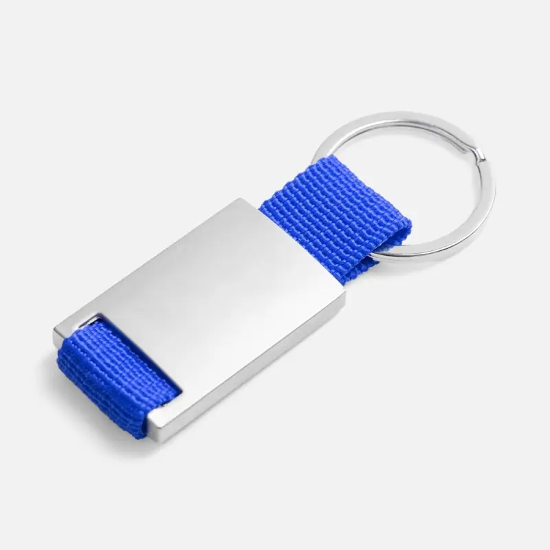 Брелок Inlet с тканевой вставкой, синий Брелок Inlet с тканевой вставкой, синий