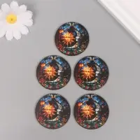 Декор для творчества дерево "Месяц и солнце" 4,6х4,6х0,3 см Декор для творчества дерево "Месяц и солнце" 4,6х4,6х0,3 см