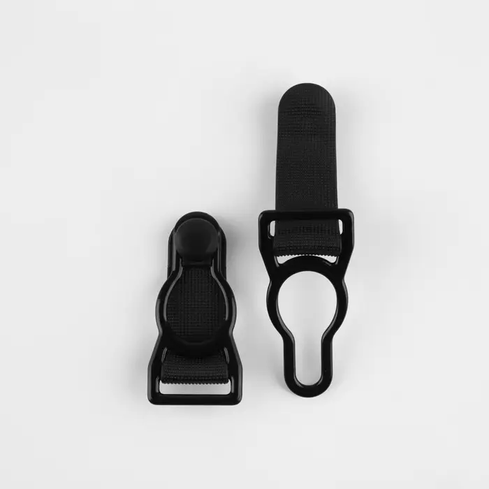 Застёжка для чулок, металлическая, 12 мм, 4 шт., чёрная Застёжка для чулок, металлическая, 12 мм, 4 шт., чёрная