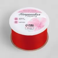 Лента капроновая, 40 мм, 20&plusmn;1 м, красная, №26