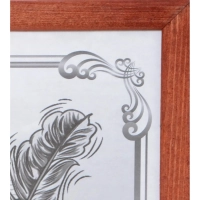 Рамка деревянная 21х30 мокко №4 ТЕКС